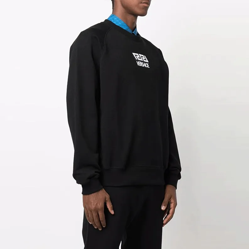 VERSACE Sweatshirts Men Black-3