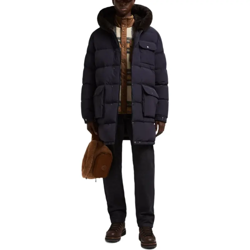 Moncler Rowan Hooded Long Padded Jacket-4