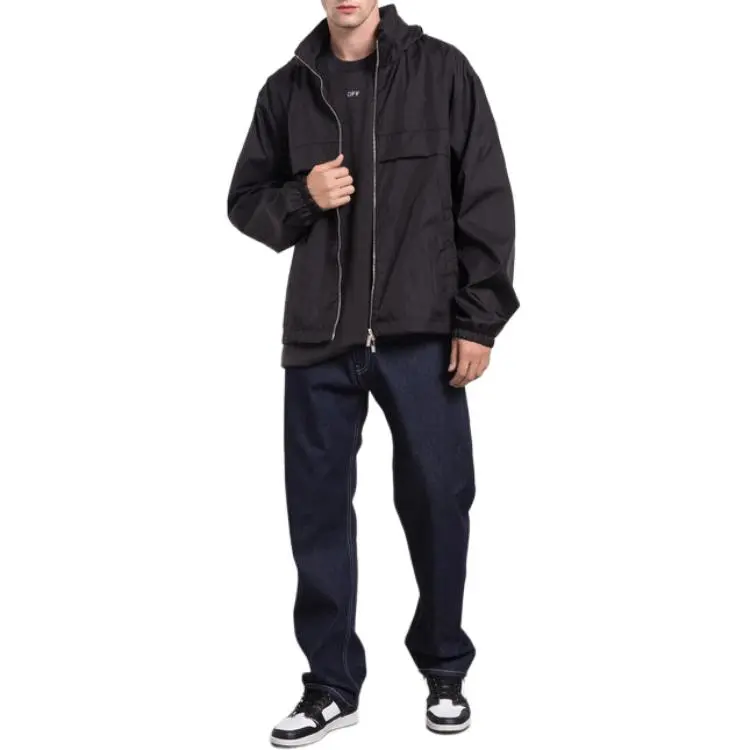 OFF WHITE Zip Fastening Long Sleeve Jacket-3