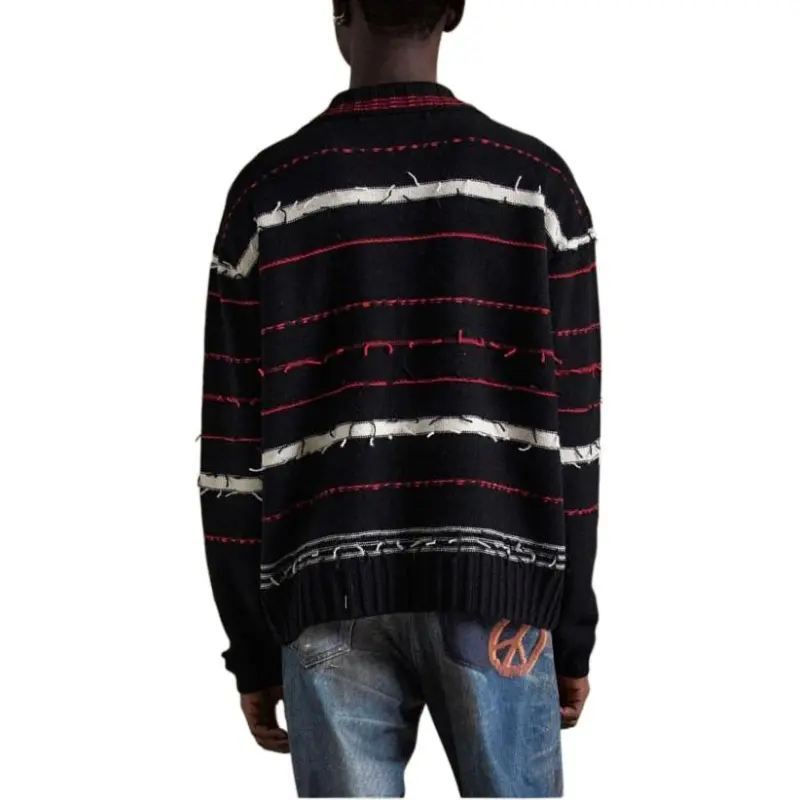 ANDERSSON BELL B&W Stripe Polo Shirt-1