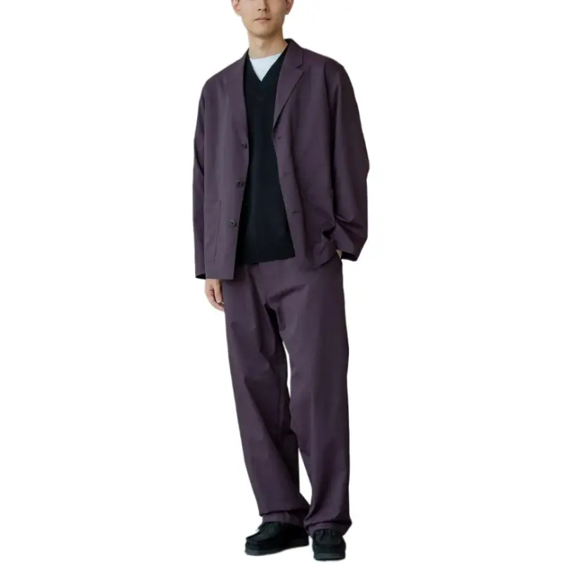 UNIQLO x Clare Waight Keller C Collection Casual Pants Men's Burgundy-4