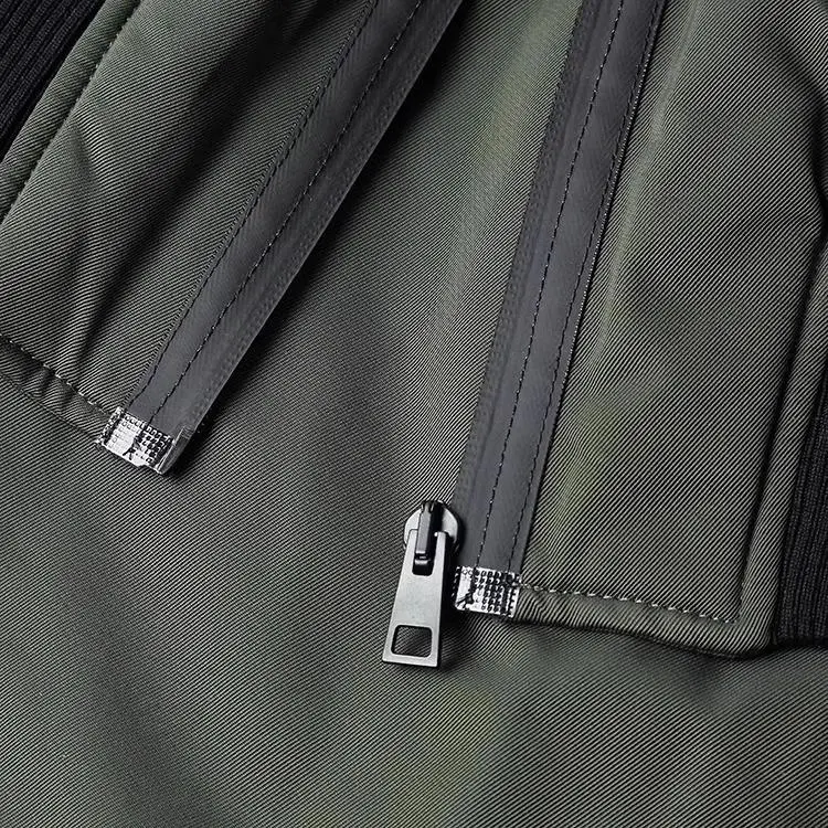 FANSIZHE Jackets Coats Men's Army Green-7