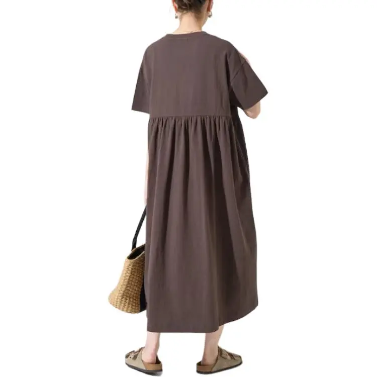 FREAK'S STORE Short Sleeved Dress Women's Brown-1