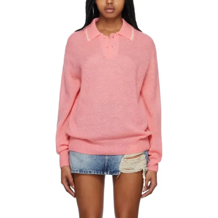 WE11DONE SS23 Sweaters Unisex Pink-1