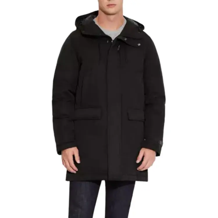 COACH Parka Coats Men Black-2