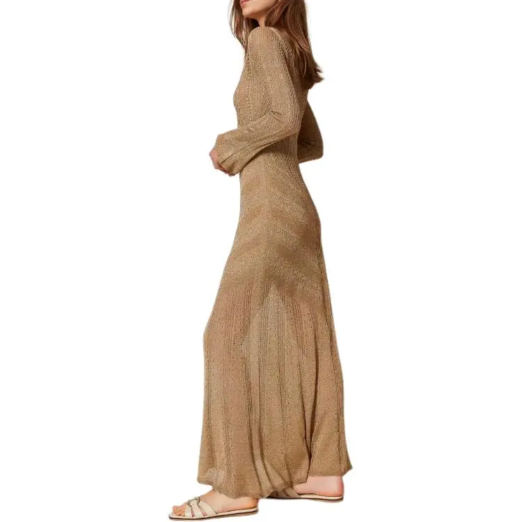 Twinset Lurex Maxi Dress-3