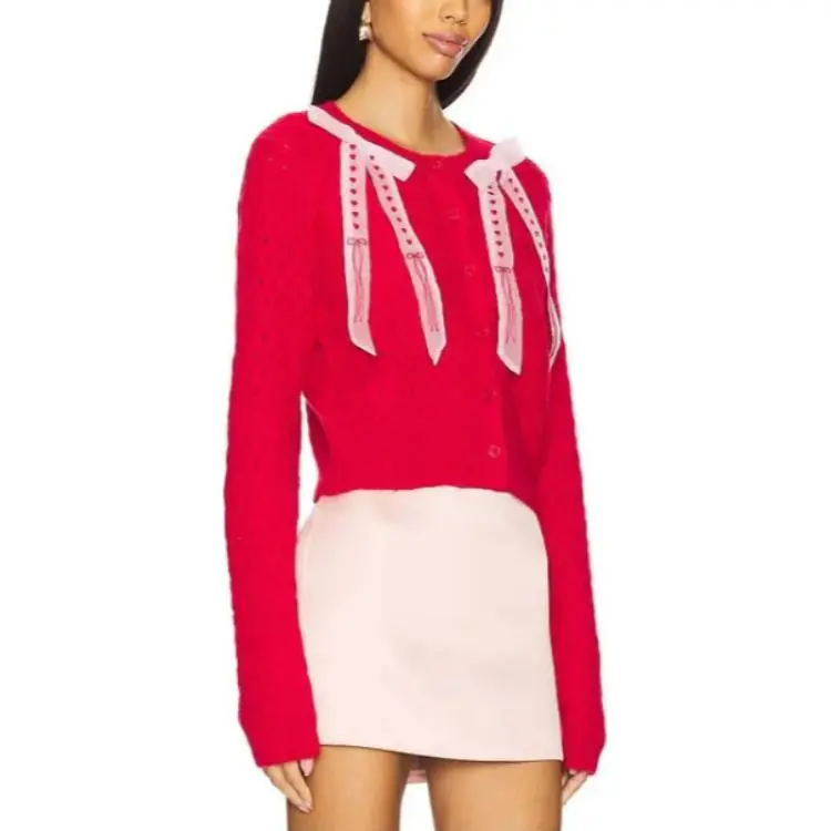 LOVESHACKFANCY Knitwear Women's Red-2
