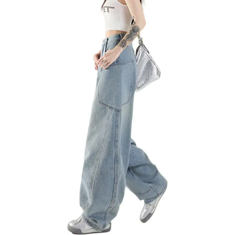 NHZN Jeans Women's Light Blue-2