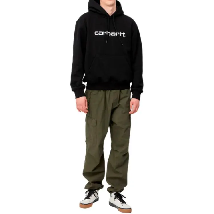 Carhartt WIP Logo Embroidered Drawstring Hoodie-4