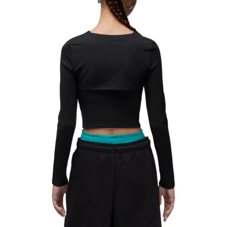 Jordan T Shirts Women's Black-3