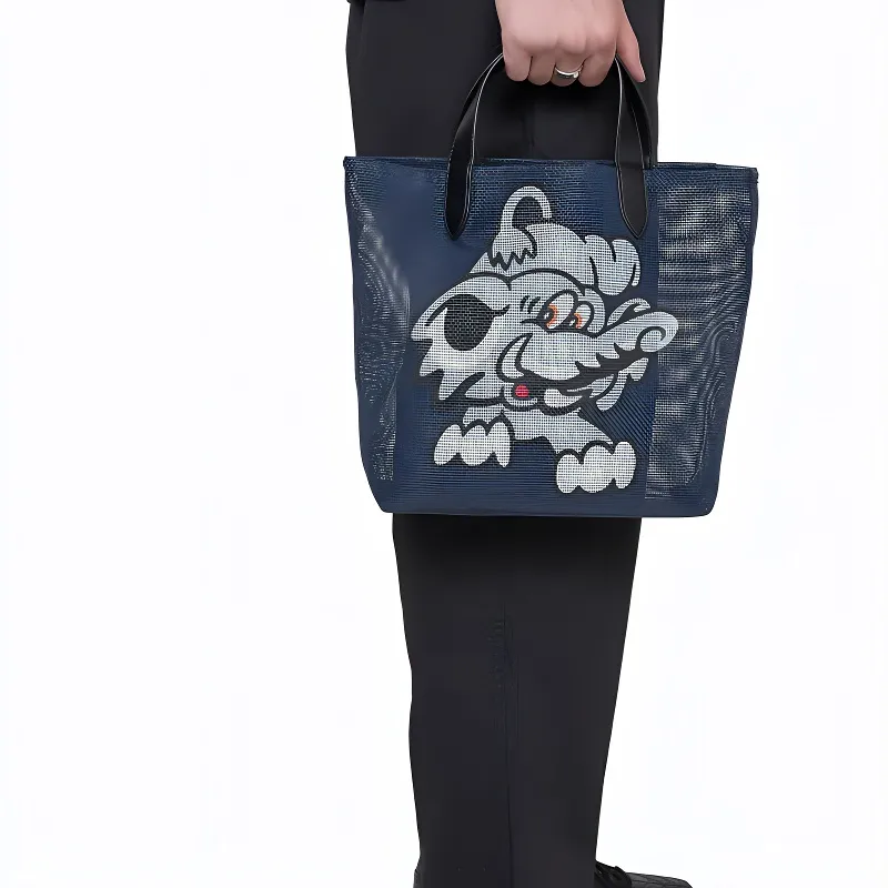 KENZO Play Graphic Printed Small Tote Bag-4
