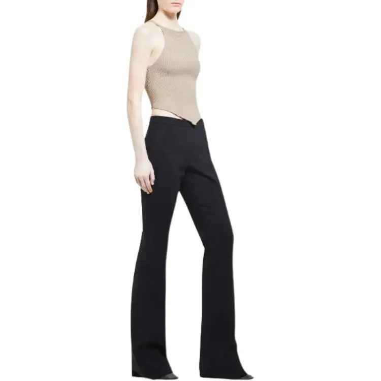 COURREGES Rib-Knit Pointy Tank Top-2
