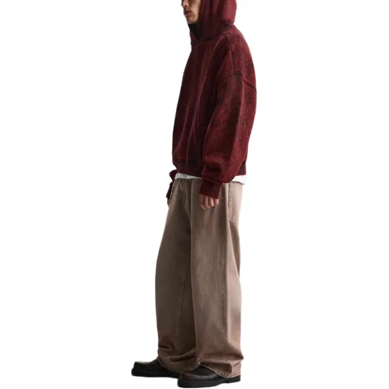 ZARA Sweatshirts Men Red-4