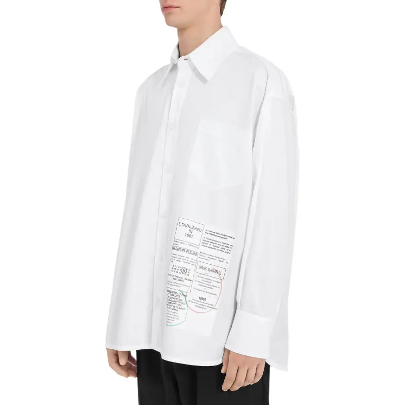 MM6 Maison Margiela Newspaper Printed Shirt-4