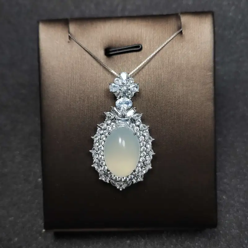 Grace Chalcedony Necklaces Women's-6
