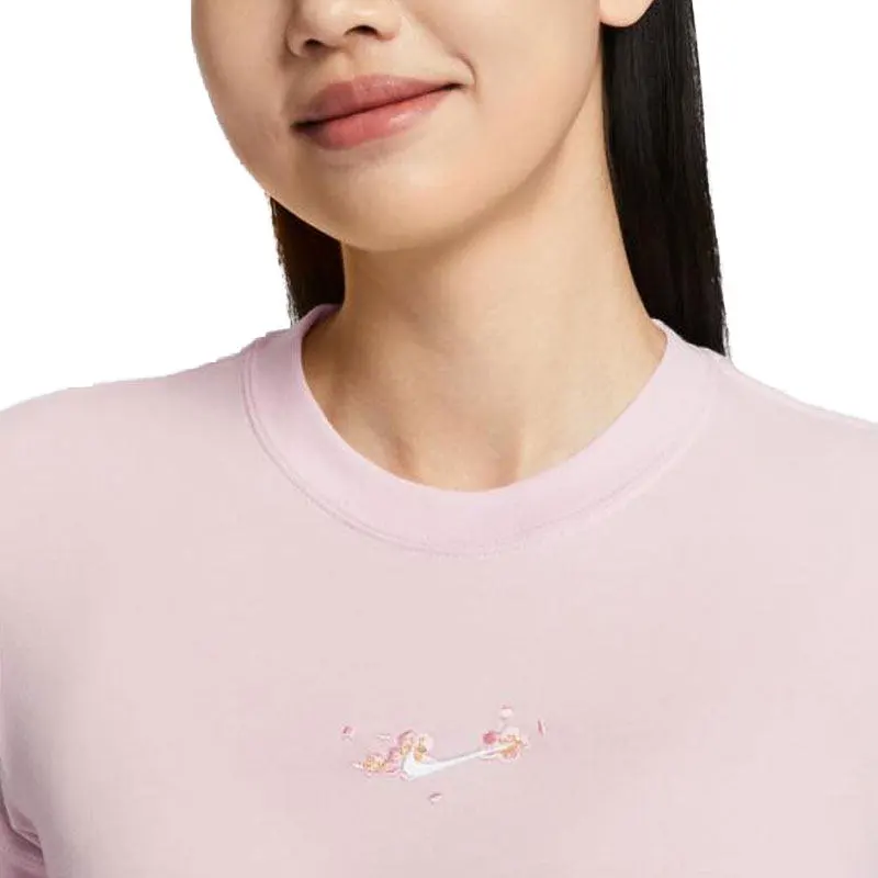 Nike T Shirts Women's Pink-2