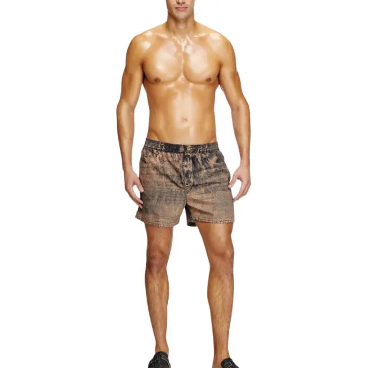 DIESEL Ken 37 Dnm Mid Length Swim Shorts-2
