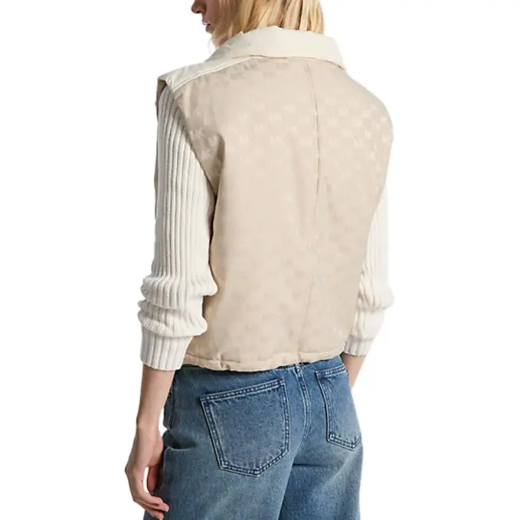 MICHAEL KORS Logo Jacquard Puffer Vest-1