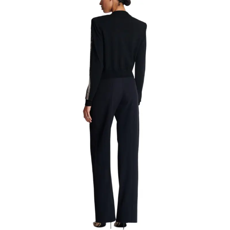 BALMAIN Intarsia knit Logo Cardigan-5