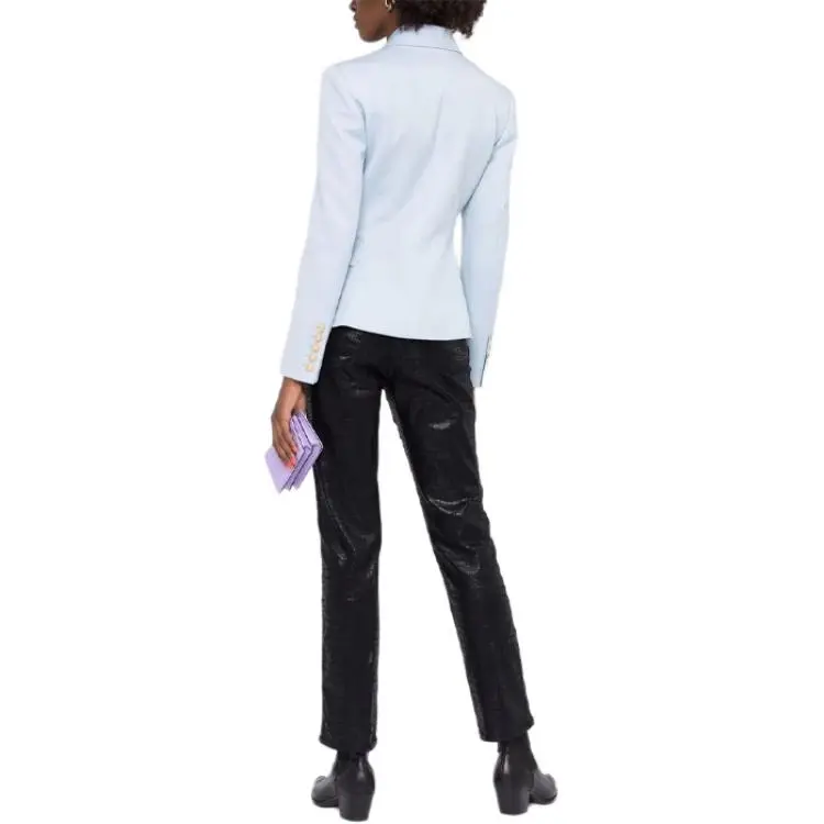 BALMAIN FW21 Business Suit Coat Women's Light Blue-2