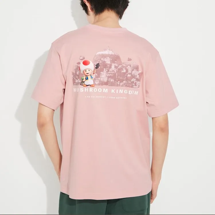UNIQLO UNIQLO X Super Mario SS23 T-Shirt Unisex Pastel Pink-2