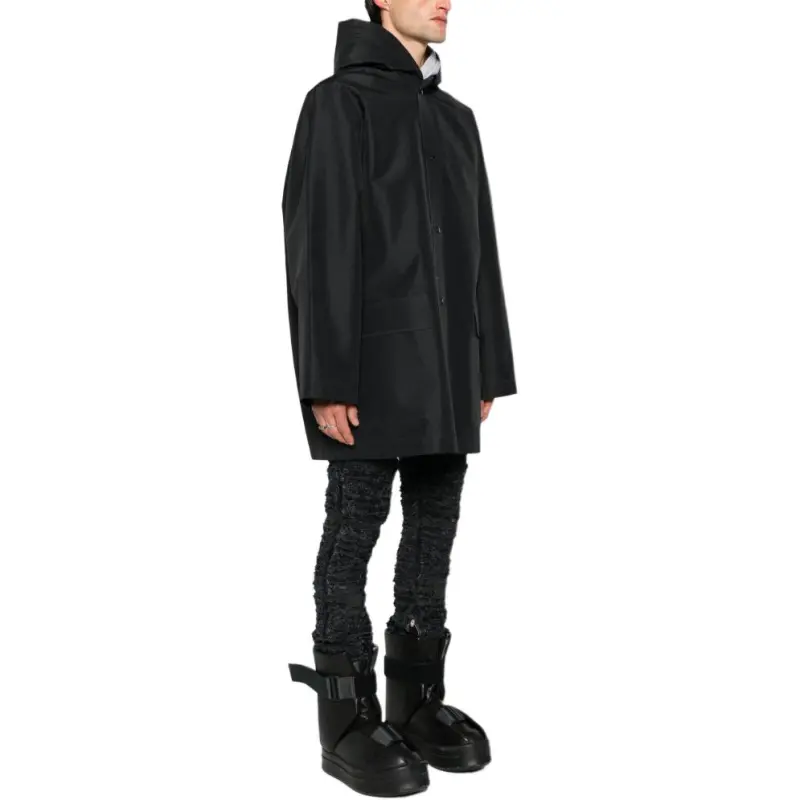 Balenciaga Button-Up Hooded Jacket-2