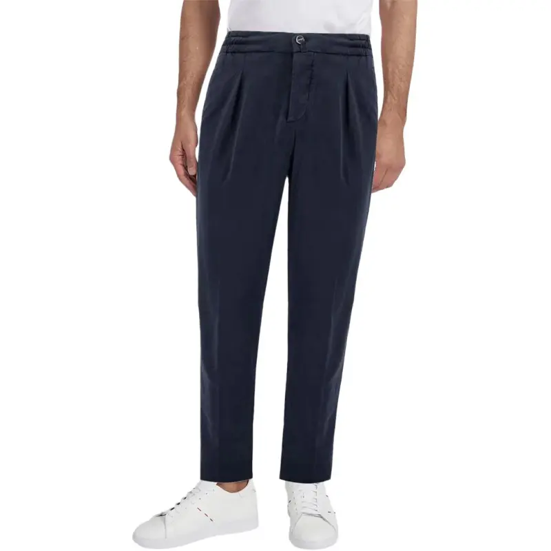 KITON Pleated Detail Straight Leg Trousers-2