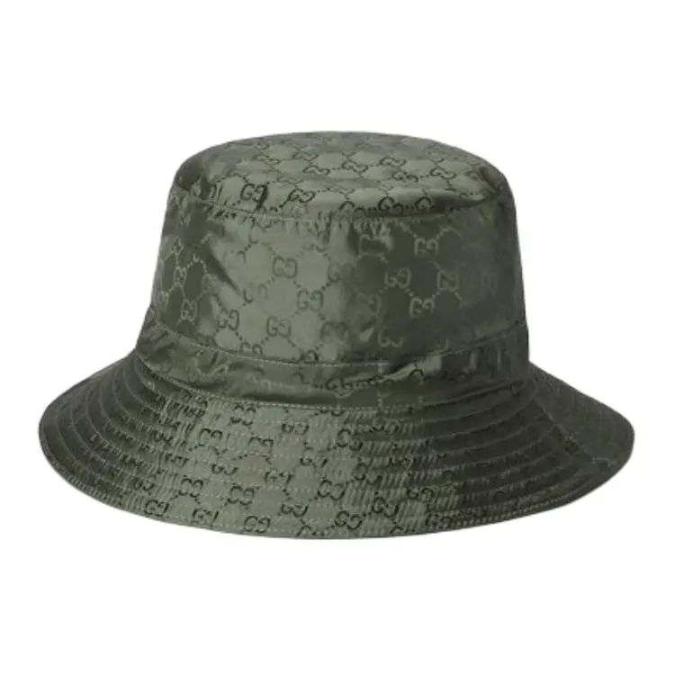 GUCCI Nylon Bucket Hats Women's Green-2