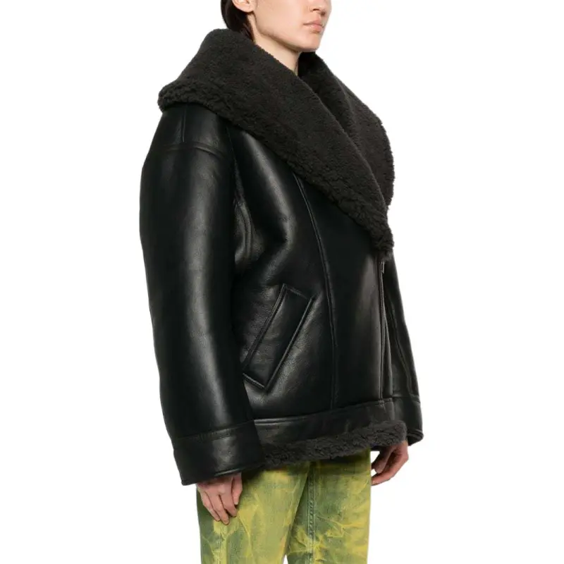 Acne Studios Drop Shoulder Biker Jacket-4