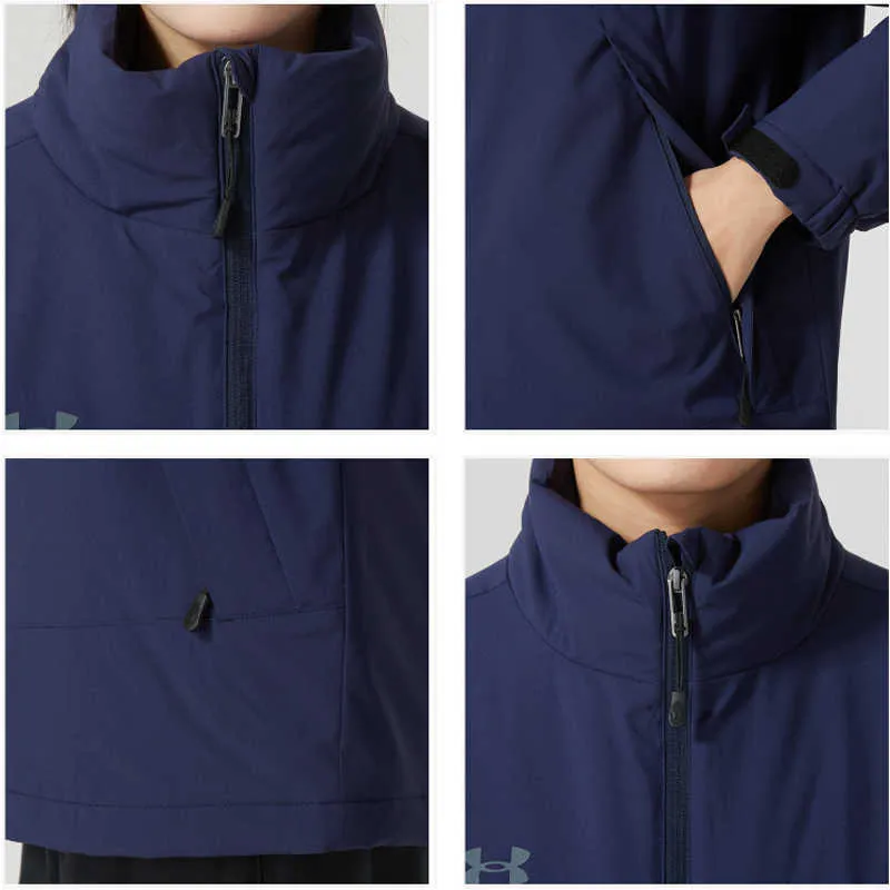 Under Armour Sports Life Collection Puffer Jacket Unisex Navy Blue-4