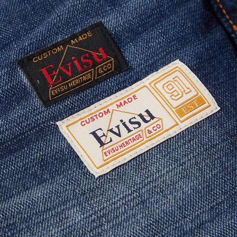EVISU Denim Shorts Men Blue-3