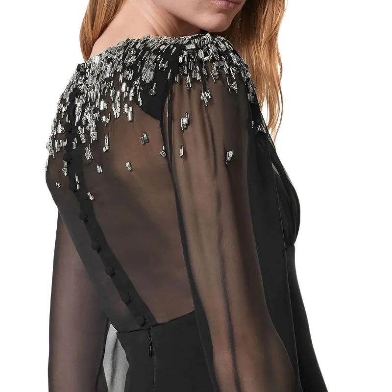 VERSACE Crystal embellished Maxi Dress-4