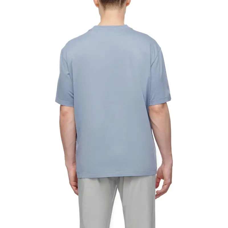 Zzegna T Shirts Men Blue-3
