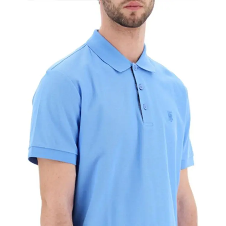 Burberry SS21 Polo Shirt Men's Sky Blue-5