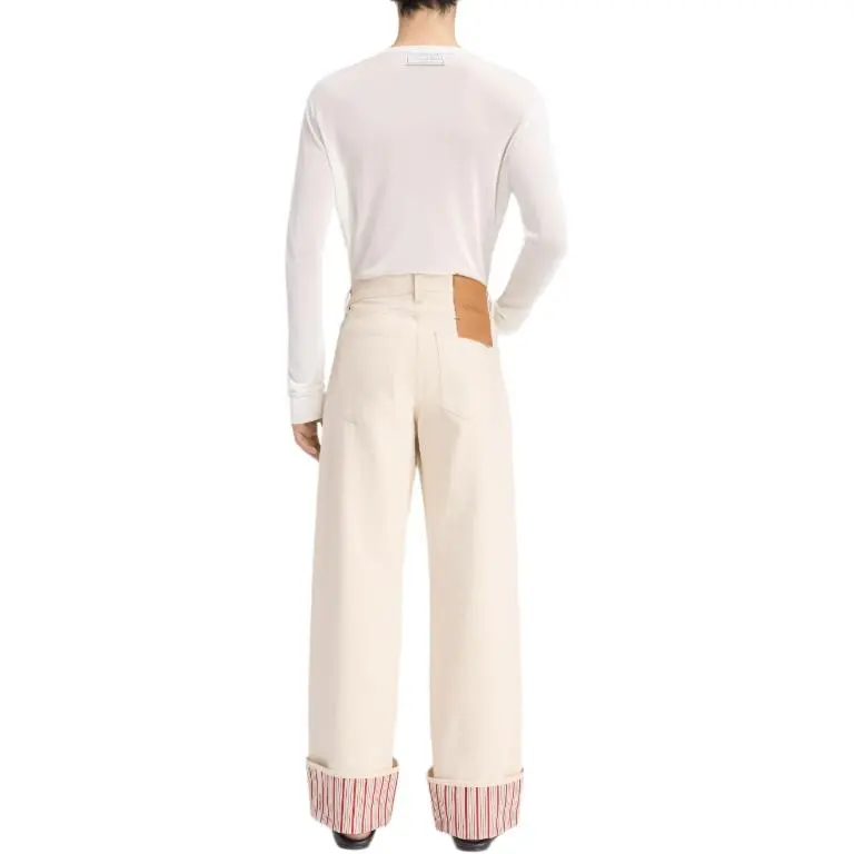 Jacquemus Jeans Men Ecru-3