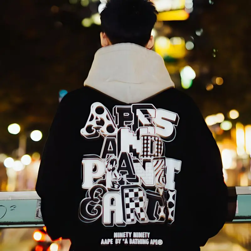 Bape X 9090 Graphic Varsity Jacket-3