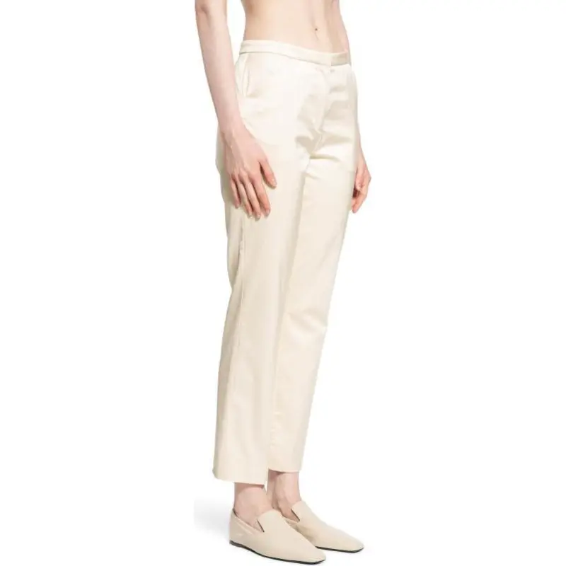 TOTEME Pressed Crease Cropped Trousers-2