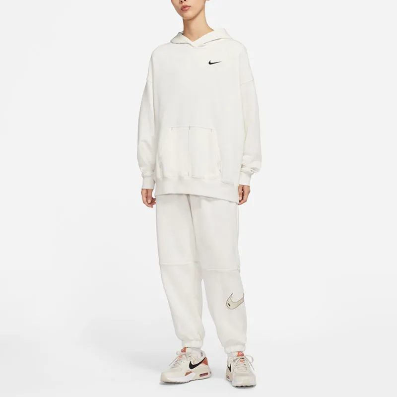 Nike Sportswear Swoosh Oversize Hoodie White-3