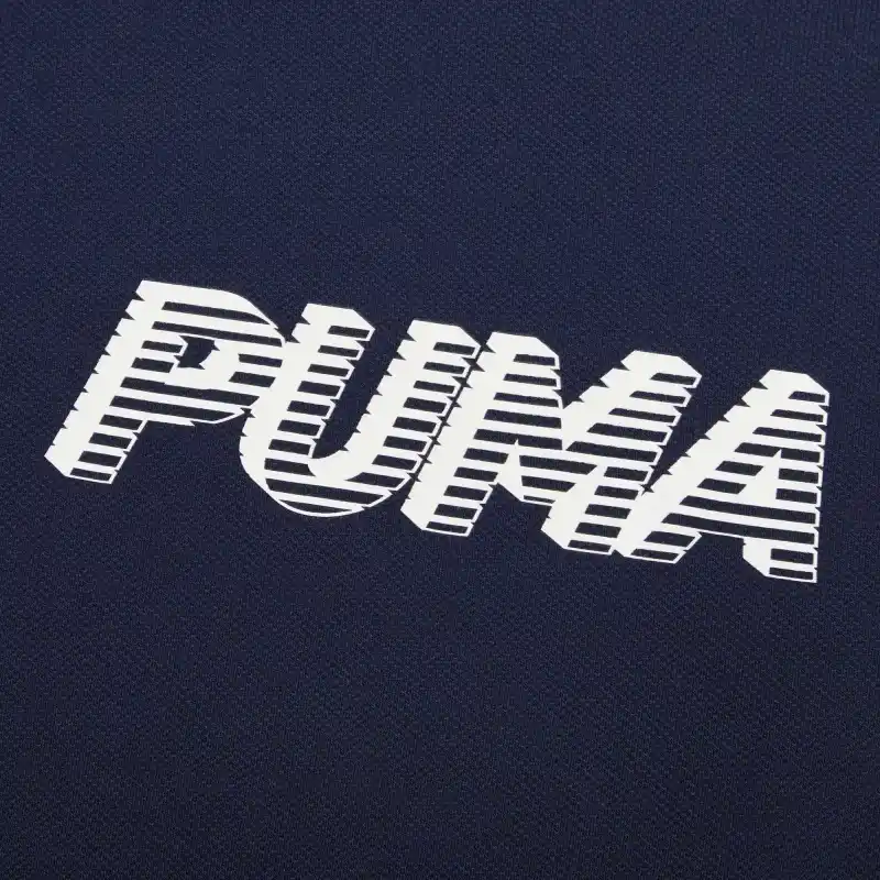 PUMA Polo Shirts Men Tweed Blue-2