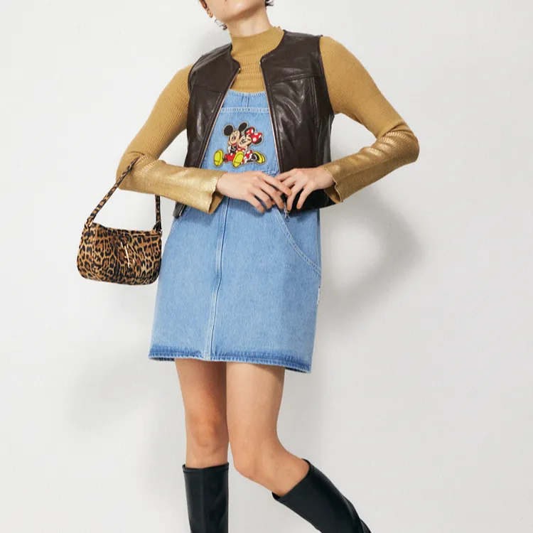 MOUSSY x Disney Denim Short Skirts Women's-5