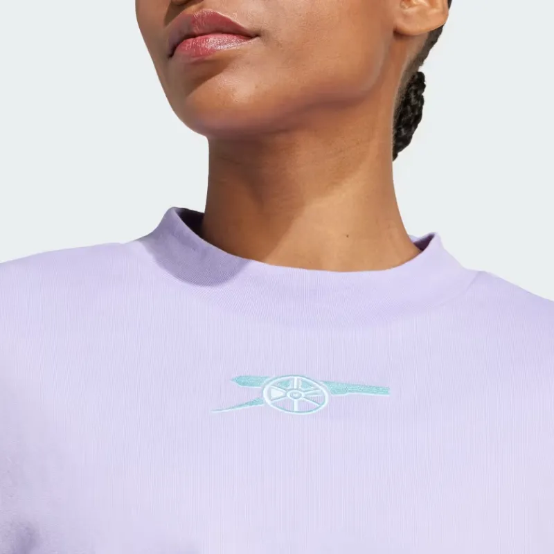 Adidas ArsenalFuture Icons Soccer Jerseys Women's Light Shimmering Purple-5