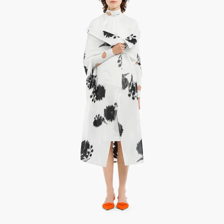 PRADA Cloaks Women's White-1