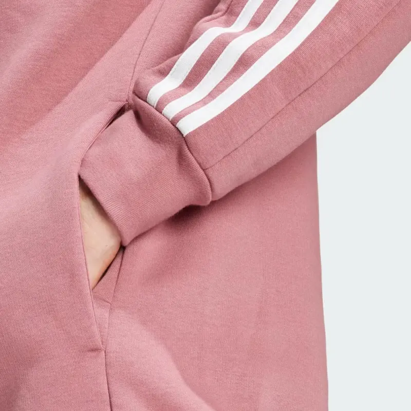 Adidas Essentials Fleece 3 Stripes Full Zip Hoodie-3