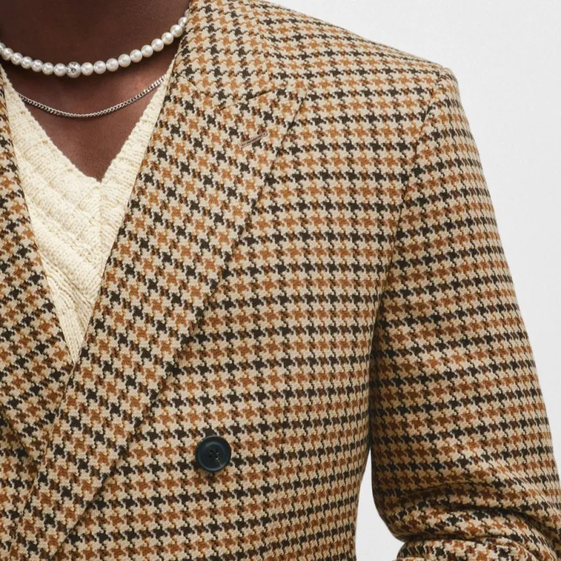 HUGO BOSS Houndstooth Slim-fit Jacket-5