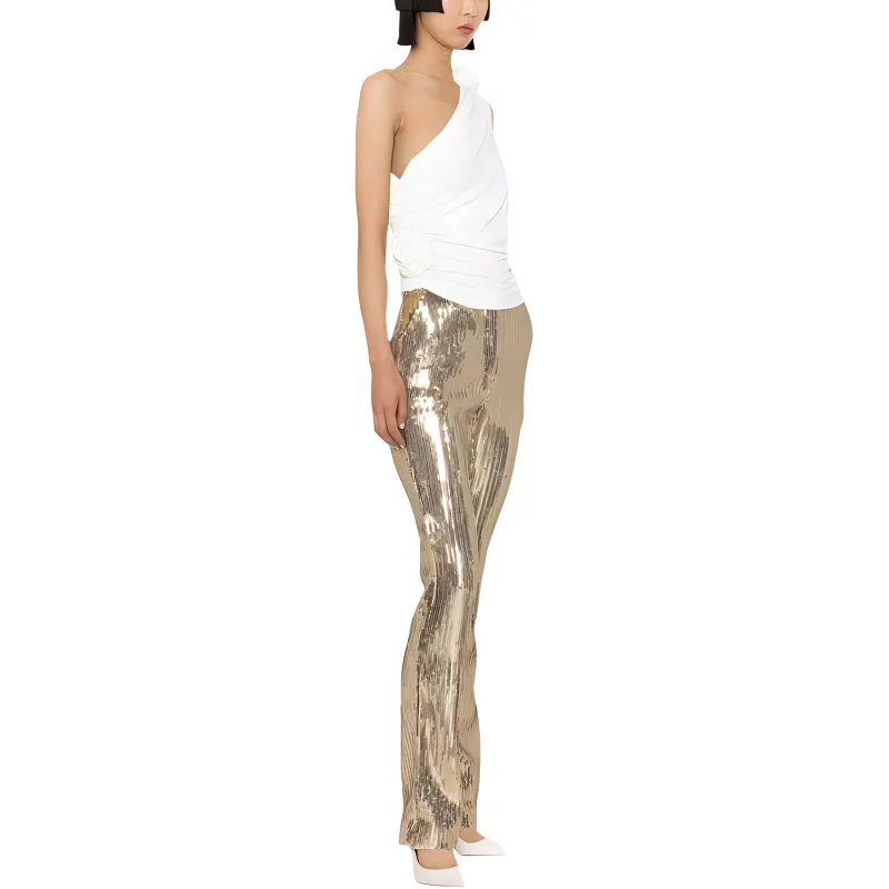 Magda Butrym One Shoulder Ruched Top-3