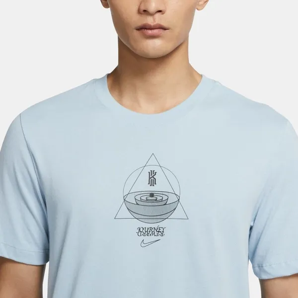 Nike T Shirts Men Light Blue-4