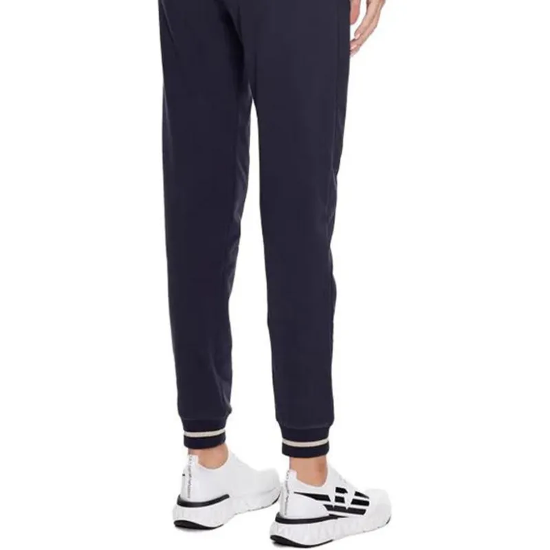 EMPORIO ARMANI Logo print Tapered Track Pants-4