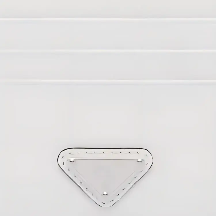 PRADA Leather Card Holder Women's White-3