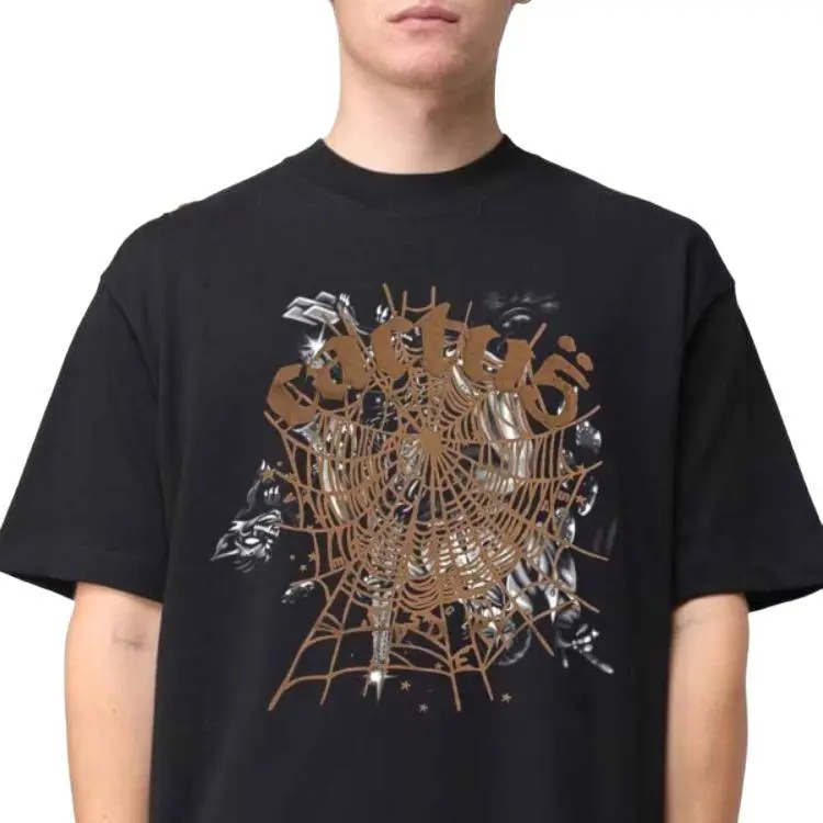 Sp5der X Travis Scott Cactus Jack Airbrush T shirt-2