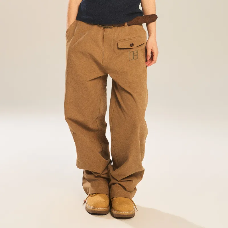NSTNEW START Cargo Pants Unisex Light Brown-3